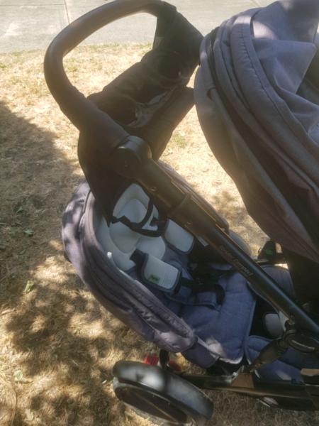 Steelcraft - Strider Compact with the second seat (double pram)