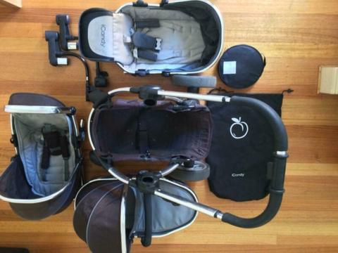 iCandy Peach 2 Stroller & Carrycot with tonnes of extras