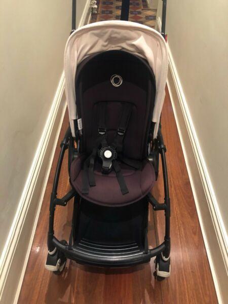 Black frame Bugaboo Bee 3 with extras