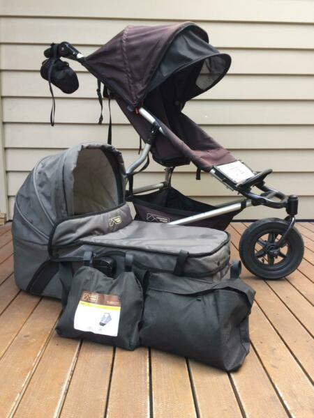 Mountain Buggy Swift pram with extras