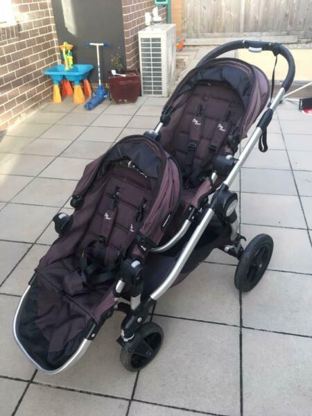 Baby Jogger City Select Double Pram with Bassinet