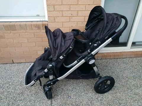 Baby Jogger City Select Pram with second seat, bassinet, foot mu