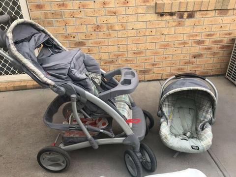 Graco stroller and baby infant car seat