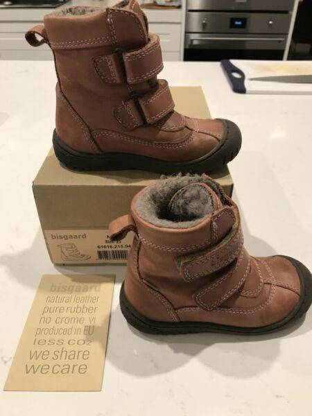 Bisgaard Tex leather girls boots