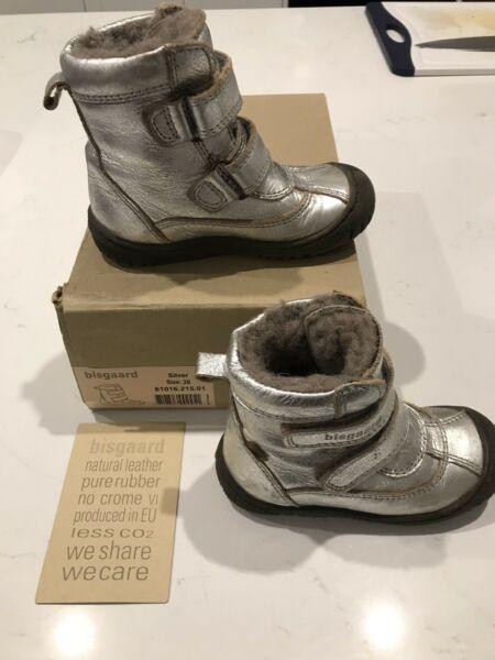 Bisgaard Tex Silver Leather boots