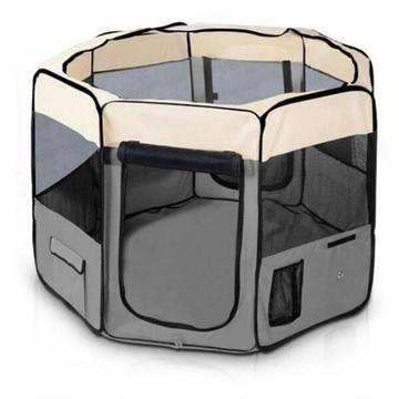 Pet Playpen Portable Foldable 8 Panels Puppy Playpen For Dogs, Ra
