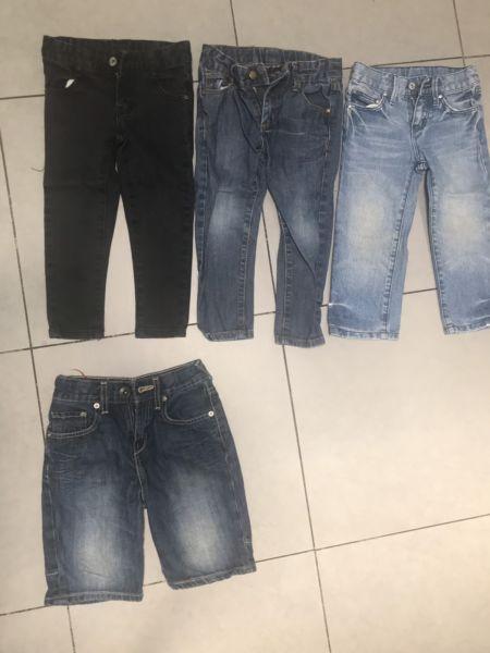 Boys jeans size 2-3( cotton on kids, seed, Levi's brands)