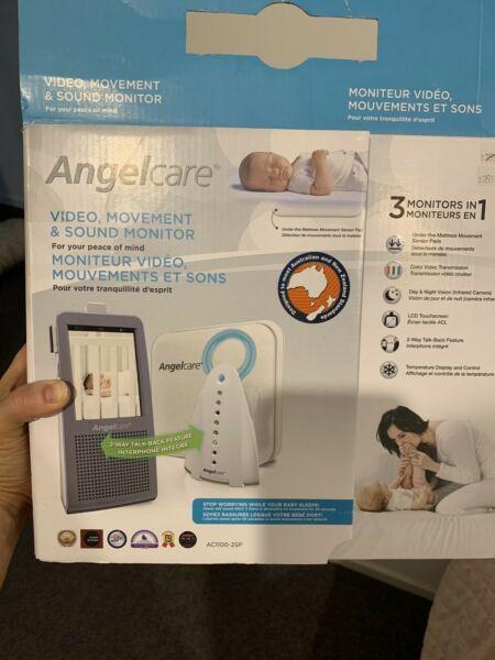 Angel care baby monitor, movement sound and video