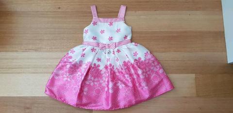 Pink and White Barbie Dress - Size 6