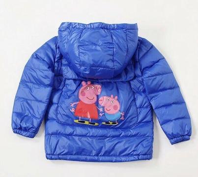 Kids Down Puffer Jacket Short Parka Hooded Hat Coat