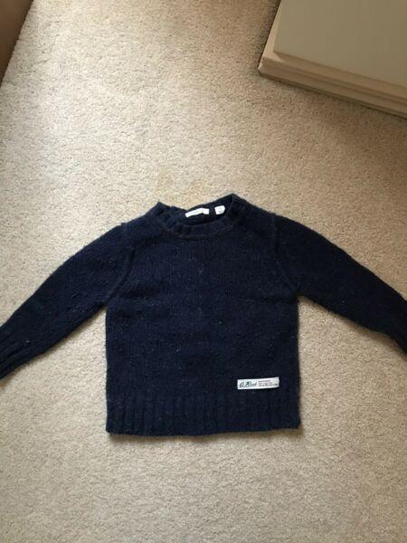 Boys Country Road Sweater Navy Blue size 3