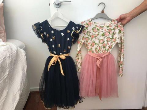 2 Designer Kids Girls Dresses (Size6)