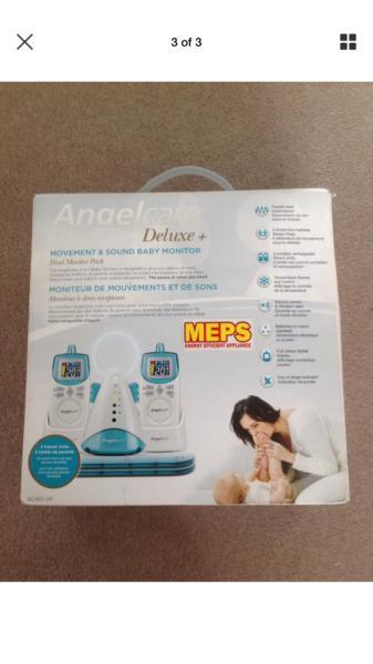 Angelcare baby monitor with 4 sensor pads