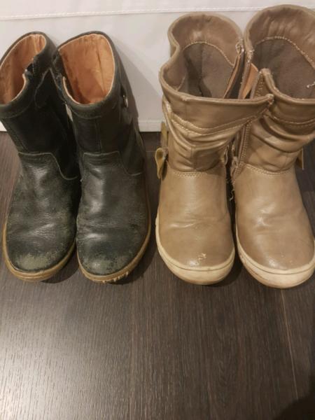 Shoes boots size 29 & 30 leather