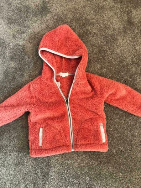 Girls Pumpkin Patch Furry Jacket Size 2