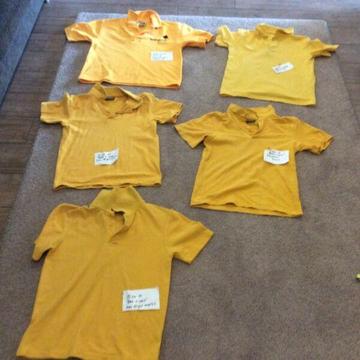 Beaconsfield Primary School polo & plain yellow polo shirts & bps hat