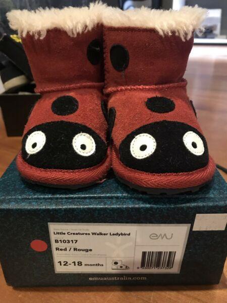 Emu Ladybug ugg boots