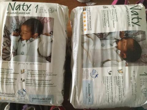Naty nappies size 1 2-5kg