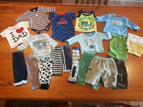 Size 000 Baby Boy Clothes Bundle (19 Pieces) Great Value