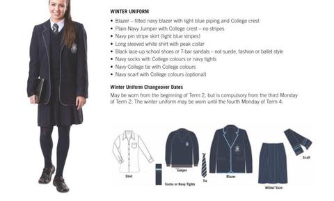 Academy of Mary Immaculate winter & sports uniform