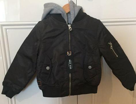 Indie kids quality lined & hooded 2-layer boys jacket BNWT size 4