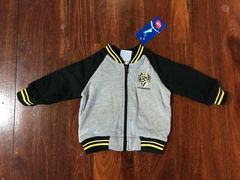 Baby Official AFL Richmond Jacket Brand New Size 3 - 6 months