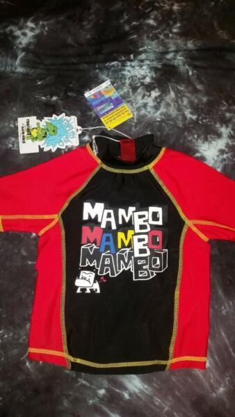 Mambo kids size 1 rashie/swim top. Brand new with tags