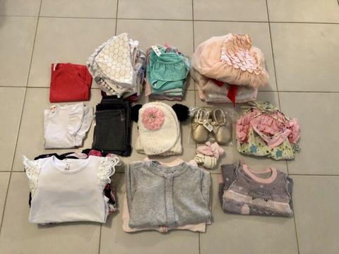 Baby girl clothing & accessories size 0 & 1