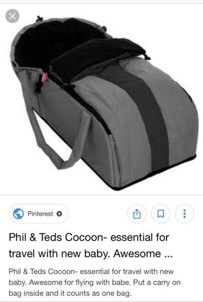 Phil and Ted cocoon carrycot