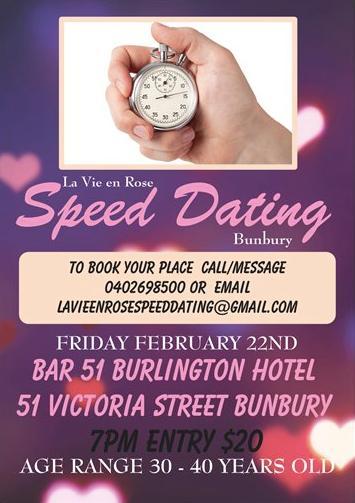 Speed Dating Event Bunbury