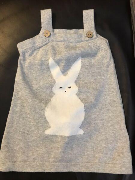 Seed Bunny Dress 3-6 months EUC