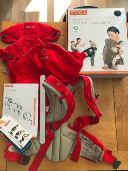 Stokke MyCarrier baby carrier red