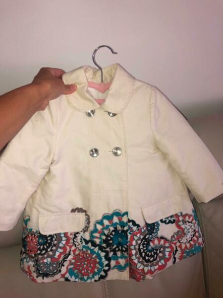Escada girl coat size 12 m fit up to 2 years
