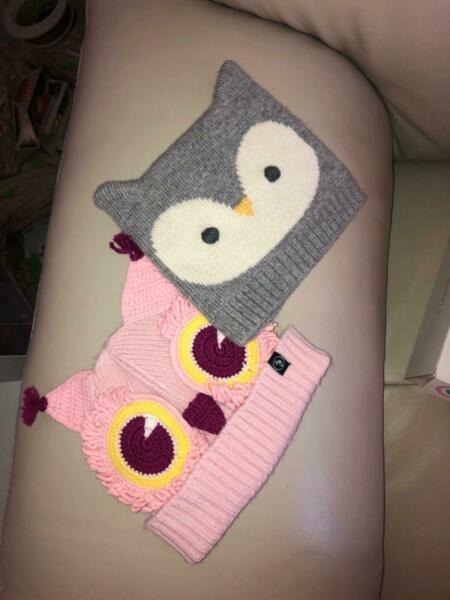 NEW Baby girl beanies one size