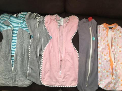 Baby swaddles size small priced individually