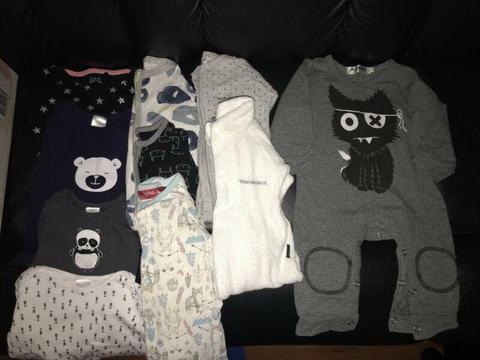 Size 0 autumn/winter baby clothes bundle