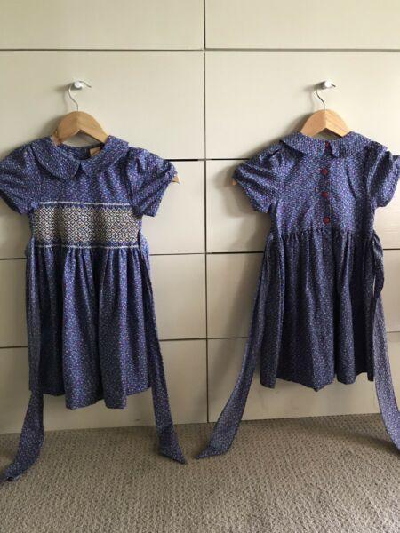 Matching twin dresses