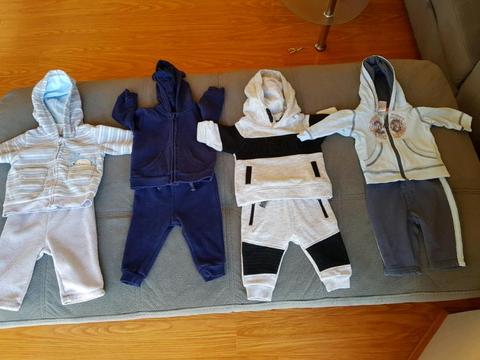4x boys 3-6 month tracksuits - $10 for the lot