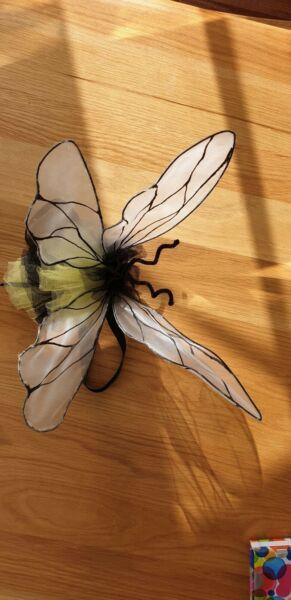 Hand-made bee wings