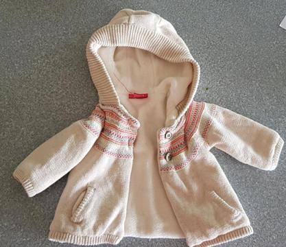 Sprouts, warm jumper cardigan size 00 ( 3-6 moths)