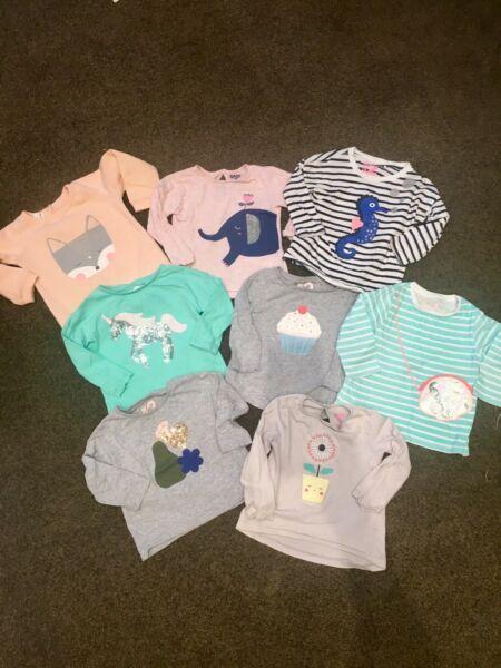 Cotton on girls size 2 bundle - 9 t-shirts and 1 jumper