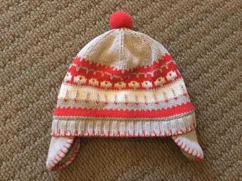 Toshi winter baby hat, size Small, with ear muffs