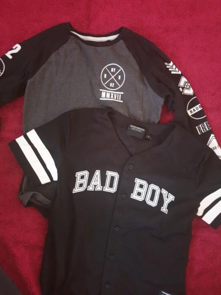 Boys Bad boy tops size 6 like new