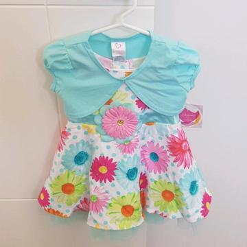 NEW toddler dresses with matching cardigans 18M