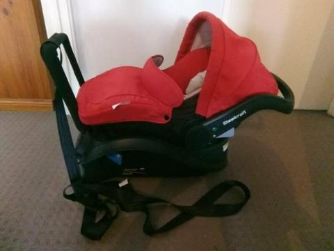 Steelcraft Baby capsule infant carrier Red - EXCELLENT Conditions