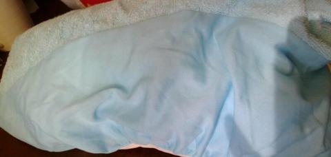 Water proof fitted cot sheet & extra water proof mat for bed/cot