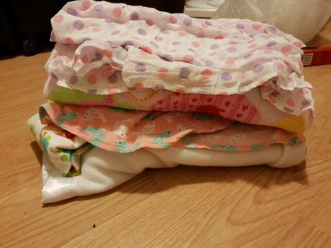 Baby girl blankets and muslin wraps