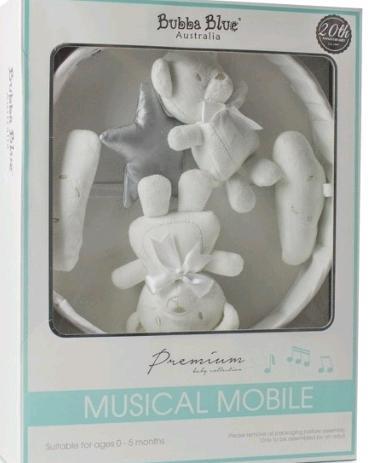 Bubba Blue - Wish Upon A Star - Musical Mobile White