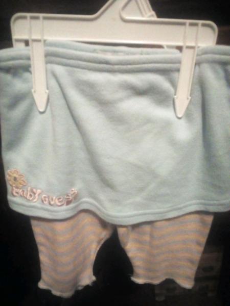 Baby guess leggings with skirt overlay