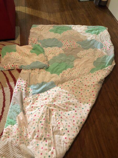 Adair's Kids Single Doona Cover & Pillow Case $10